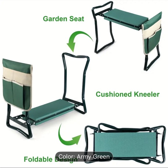 Garden Kneeler and Seat Foldable - Picture 3 of 8